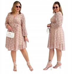 Cavaricci Ruha pöttyös midi nagy méretben Plus Size Női Cavaricci Caffe (S-37)