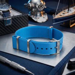 Phenome Straps Premium Nato Óraszíj AZÚRKÉK - 22mm / L/XL- 335mm