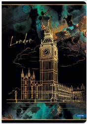 Lastva Füzet, LASTVA Gold City London, A4, 52 lapos, vonalas (FLGCLA452V)