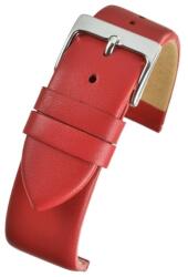LBS Curea Ceas Piele Naturala Bovina, rosie, 20 mm