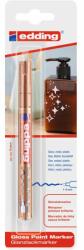 edding Marker cu vopsea Edding 751, corp metalic, varf rotund, 1-2 mm, cupru, 1 buc/blister (ED751255)