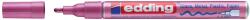 edding Marker permanent Edding 751 cu vopsea, corp metalic, varf rotund, 1-2 mm, roz metalic (ED751079)