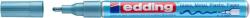edding Marker permanent Edding 751 cu vopsea, corp metalic, varf rotund, 1-2 mm, albastru metalic (ED751070)