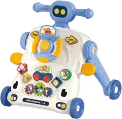 JHT Premergător Multifuncțional JHT-36 3 în 1 pentru Bebeluși - Centru de Activități, Masă Educativă și Antepremergător, Jucării Muzicale, Roți Silențioase cu Viteză Reglabilă, Albastru (JHT-36A)