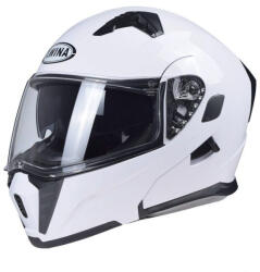 Awina Casca Moto Flip-Up JK906 Alb Lucios, Marimea XS (AJ00012) - mxenduro