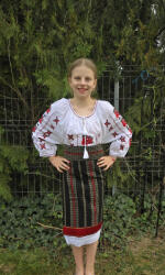 Ie traditionala Catrinta Traditionala cu Brau pentru Fetite