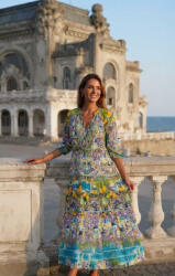 Ie traditionala Rochie Dama Maxi Subtire cu ciucuri 7