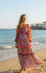 Ie traditionala Rochie Dama Maxi Voal Subtire cu paiete