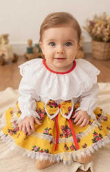 Ie Traditionala Costum Traditional Fetite 0-12 luni Model Galben