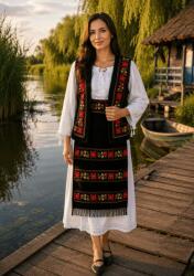 Ie traditionala Costum Popular cu broderie traditionala Suzana - 6 piese