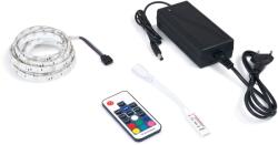 KOLORENO Set bandă LED 12V | 5050 | 300LED | 5m | IP65 | RGB + controler RF17 + alimentator 72W (RGB60IP65RF17-5M)
