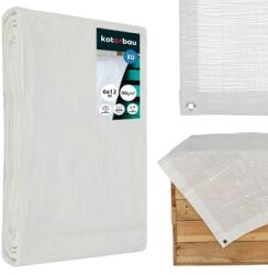 KOTARBAU Prelată de protecție universală ranforsată albă 90 g/m2 6x12 m (R748)