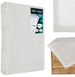 KOTARBAU Prelată de protecție universală ranforsată albă 90 g/m2 10x12 m (R723)
