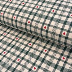  Dekorációs anyag jacquard Ollon vert rouge