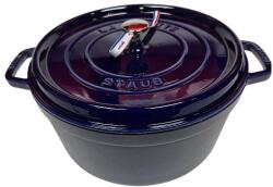 Staub Cocotte öntöttvas edény kerek - 30 cm, 8, 34 L - Bleu Intense- sötétkék(118)