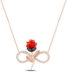 Olivie ezüst nyaklánc VÉGTELEN RÓZSÁVAL ROSE 5329 (TRC)