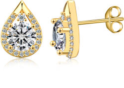 Olivie ezüst fülbevaló CSEPP MOISSANITE GOLD 9742 (HAI)