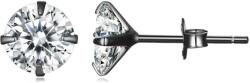 Olivie ezüst fülbevaló 6 mm ZORA BLACK 7898 (BGR)
