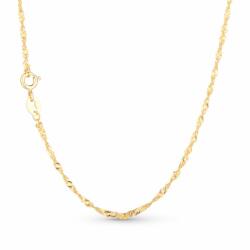 Olivie GOLD TWISTED 45+5cm ezüst lánc 4634 (HAI)