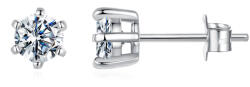 Olivie ezüst fülbevaló 5mm MOISSANITE 9982 (BGR)