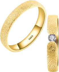 Olivie 7477 Ezüst karikagyűrű DUET GOLD 7477/9/P Gyűrűméret: 9 (EU: 59-61), Nem: Férfi (XUHU)
