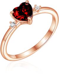 Olivie 8578 Ezüst gyűrű SZÍVECSKÉ ROSE Gyűrűméret: 8 (EU: 57-58) (TON)