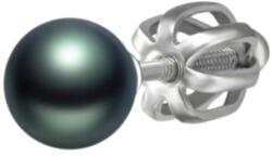 Olivie ezüst 8mm fülbevaló TAHITI 1 db 8775 (XUHU)
