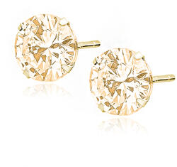 Olivie ezüst fülbevaló 8mm CHAMPAGNE 7553 (SEN)