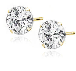 Olivie ezüst fülbevaló 8mm GOLD 7547 (SEN)