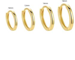 Olivie ezüst 14mm KARIKÁK GOLD 7795 (HAI)