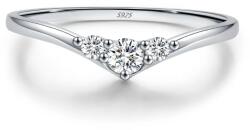 Olivie 9486 Ezüst MOISSANITE gyűrű Gyűrűméret: 6 (EU: 51-53) (GIO)