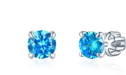 Olivie ezüst 5mm fülbevaló PIPPI BLUE 7958 (TON)