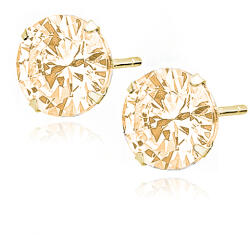 Olivie ezüst fülbevaló 10mm CHAMPAGNE 7552 (SEN)