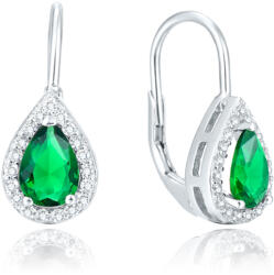 Olivie ezüst fülbevaló KAPKA GREEN 4853 (POL)