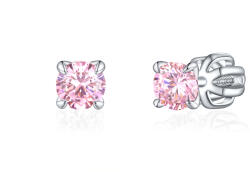 Olivie ezüst 4mm fülbevaló PIPPI PINK 8368 (TON)