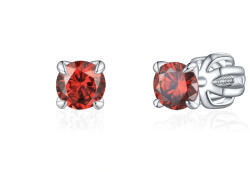 Olivie ezüst 4mm fülbevaló PIPPI RED 8361 (TON)
