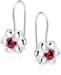 Olivie gyermek ezüst fülbevaló VIRÁG RUBY 1627 (SEN)