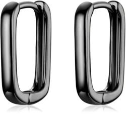 Olivie ezüst téglalap alakú fülbevaló BLACK 7889 (BGR)