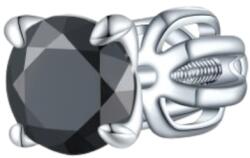 Olivie ezüst 5mm fülbevaló PIPPI BLACK 1 db 8759 (TON)