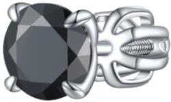 Olivie ezüst 6mm fülbevaló PIPPI BLACK 1 db 8760 (TON)
