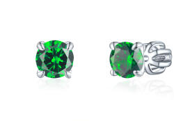 Olivie ezüst 5mm fülbevaló PIPPI GREEN 7959 (TON)