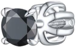 Olivie ezüst 4mm fülbevaló PIPPI BLACK 1 db 8758 (TON)