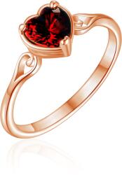 Olivie 8581 Ezüst gyűrű SZÍVECSKE ROSE Gyűrűméret: 7 (EU: 54-56) (TON)