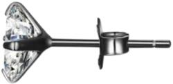 Olivie ezüst fülbevaló 6 mm ZORA BLACK 1 db 8749 (BGR)