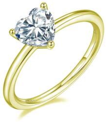 Olivie 7403 Ezüst gyűrű SZÍVECSKE GOLD Gyűrűméret: 8 (EU: 57-58) (HAI)
