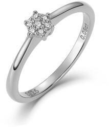 Olivie 9243 Eljegyzési gyűrű TERMÉSZETES GYÉMÁNT 0, 06ct Gyűrűméret: 7 (EU: 54-56) (TON)