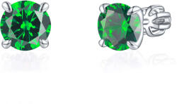 Olivie ezüst 7mm fülbevaló PIPPI GREEN 7971 (TON)