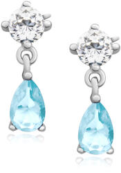 Olivie ezüst fülbevaló AQUA 4225 (SEN)