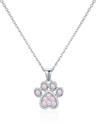 Olivie ezüst nyaklánc MANCS PINK 8109 (TON)