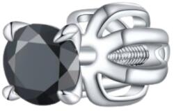 Olivie Stříbrná 3mm náušnice PIPPI BLACK 1 ks 8757 (TON)